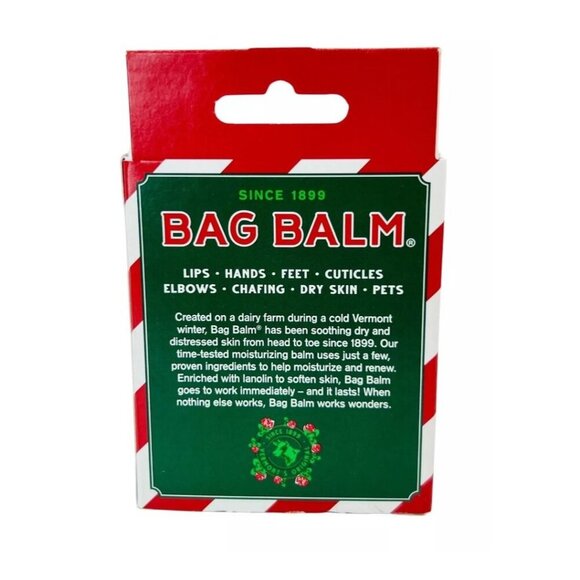 Bag Balm Christmas 4 Pack Vermont Original Skin Moisturizer Hands Lips Feet Gift - Picture 2 of 12
